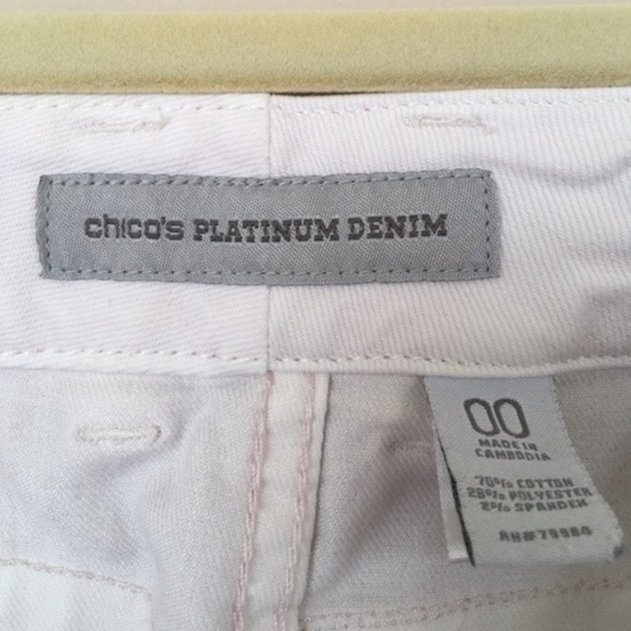 Chico's Platinum Denim Jeans - Picture 3 of 4